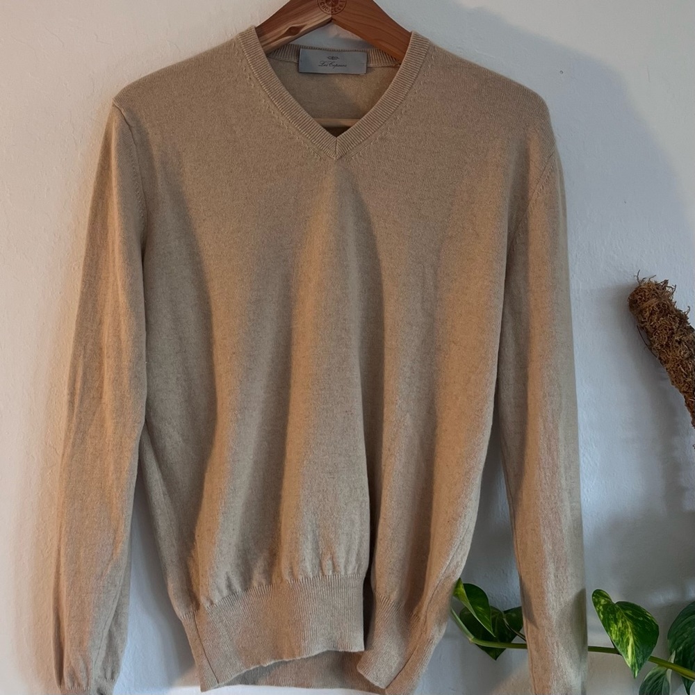Les Copains Beige Cashmere Sweater